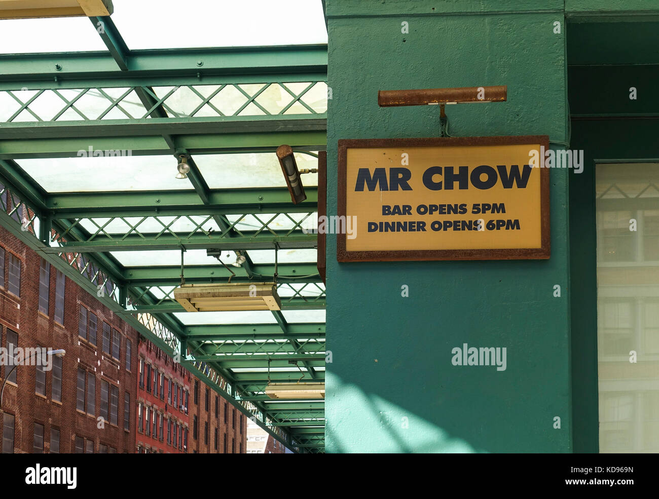 Mr Chow, un restaurant chinois, Tribeca, New York, Manhattan, fermé aux États-Unis. Banque D'Images
