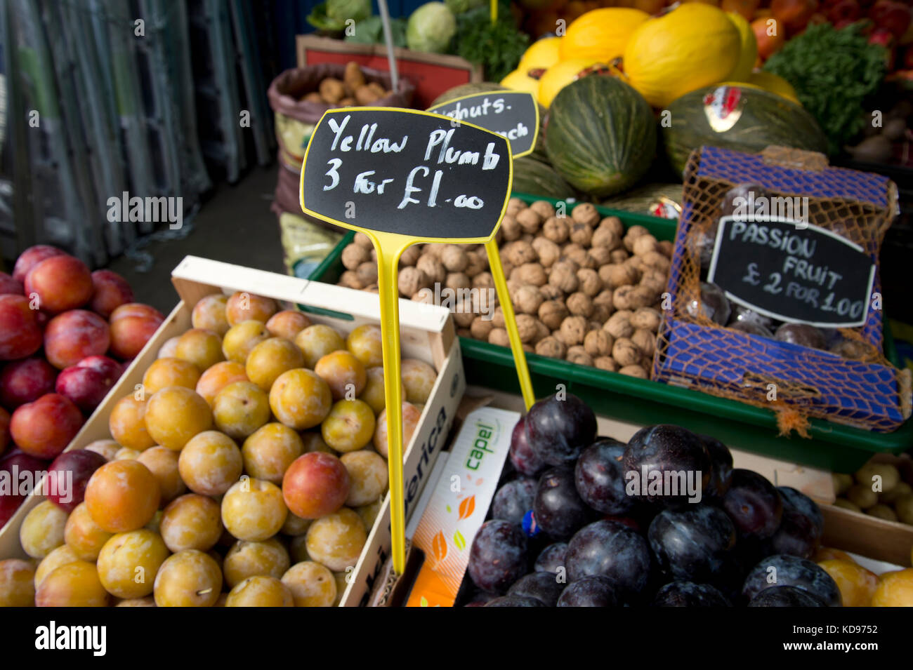 Broadway Market. hackney. marchand de boutique. d'orthographe. Banque D'Images