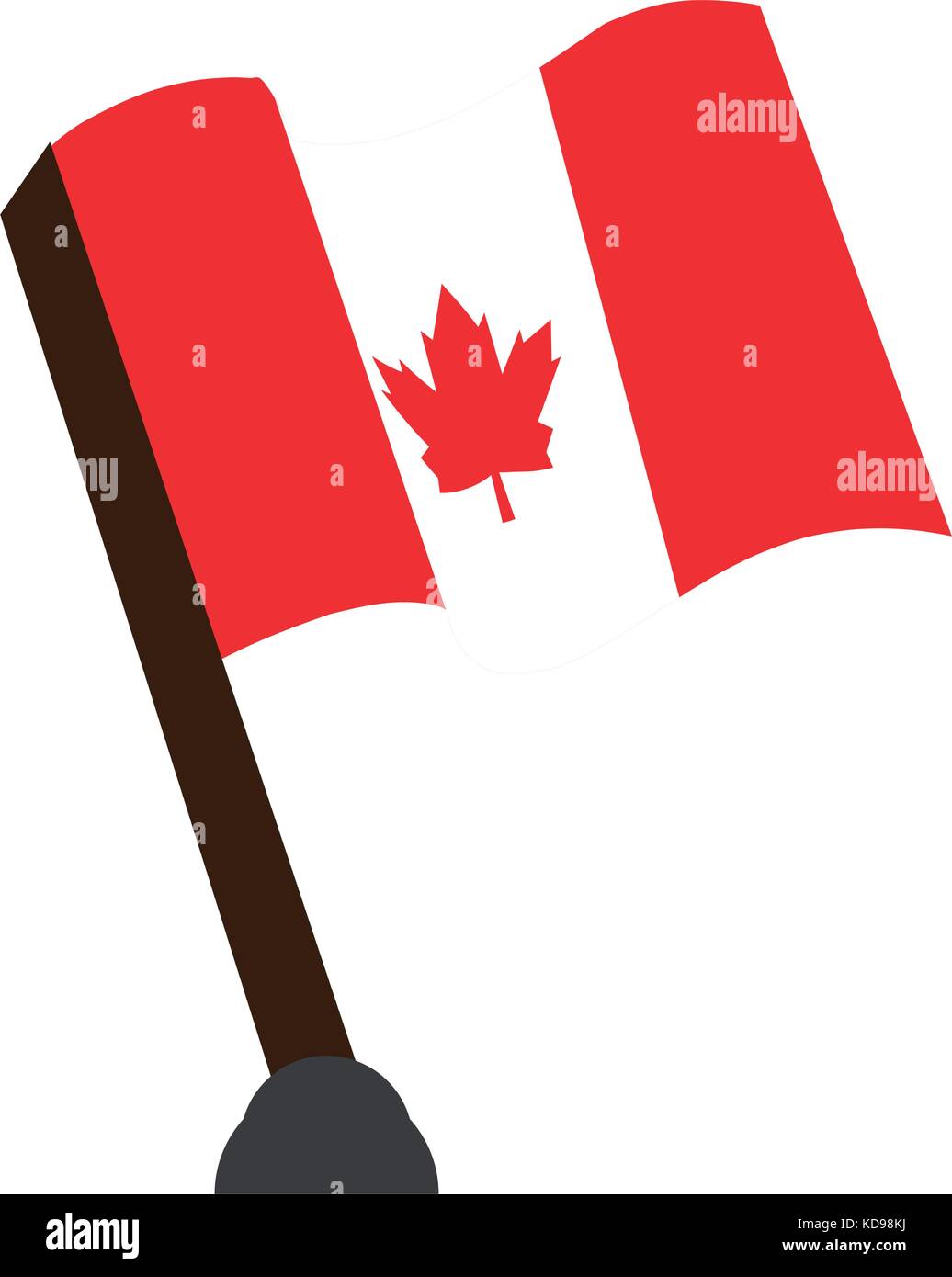 Drapeau du Canada isolés Illustration de Vecteur