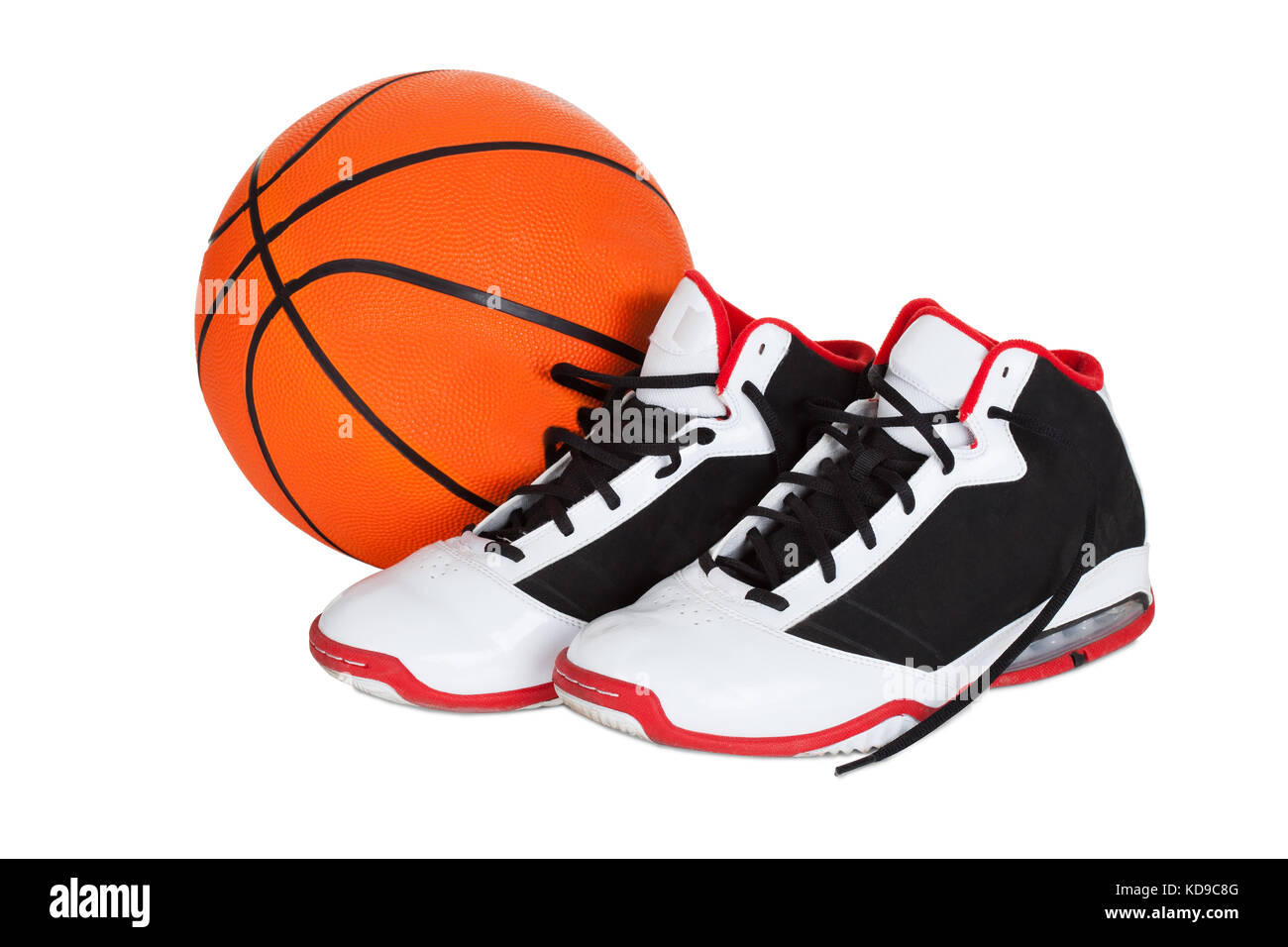 Paire de chaussures de basket-ball. isolé sur fond blanc Photo Stock - Alamy