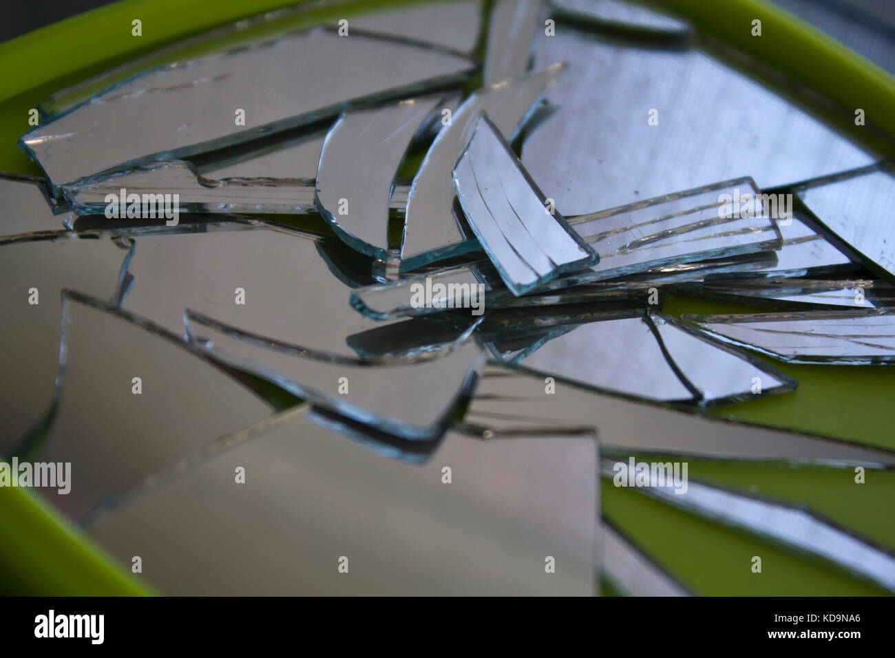 Miroir brisé Banque D'Images