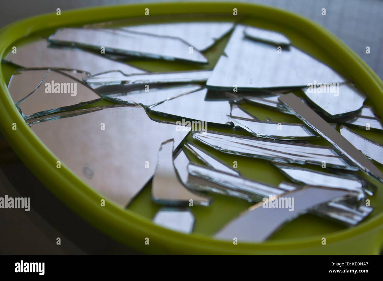 Miroir brisé Banque D'Images