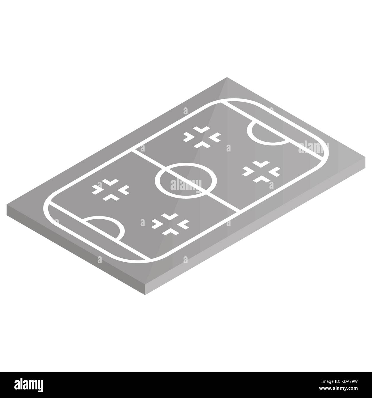 Le hockey sur glace. aire de l'icône de l'élément de conception d'objets de sport. télévision style 3D isométrique, vector illustration. Illustration de Vecteur