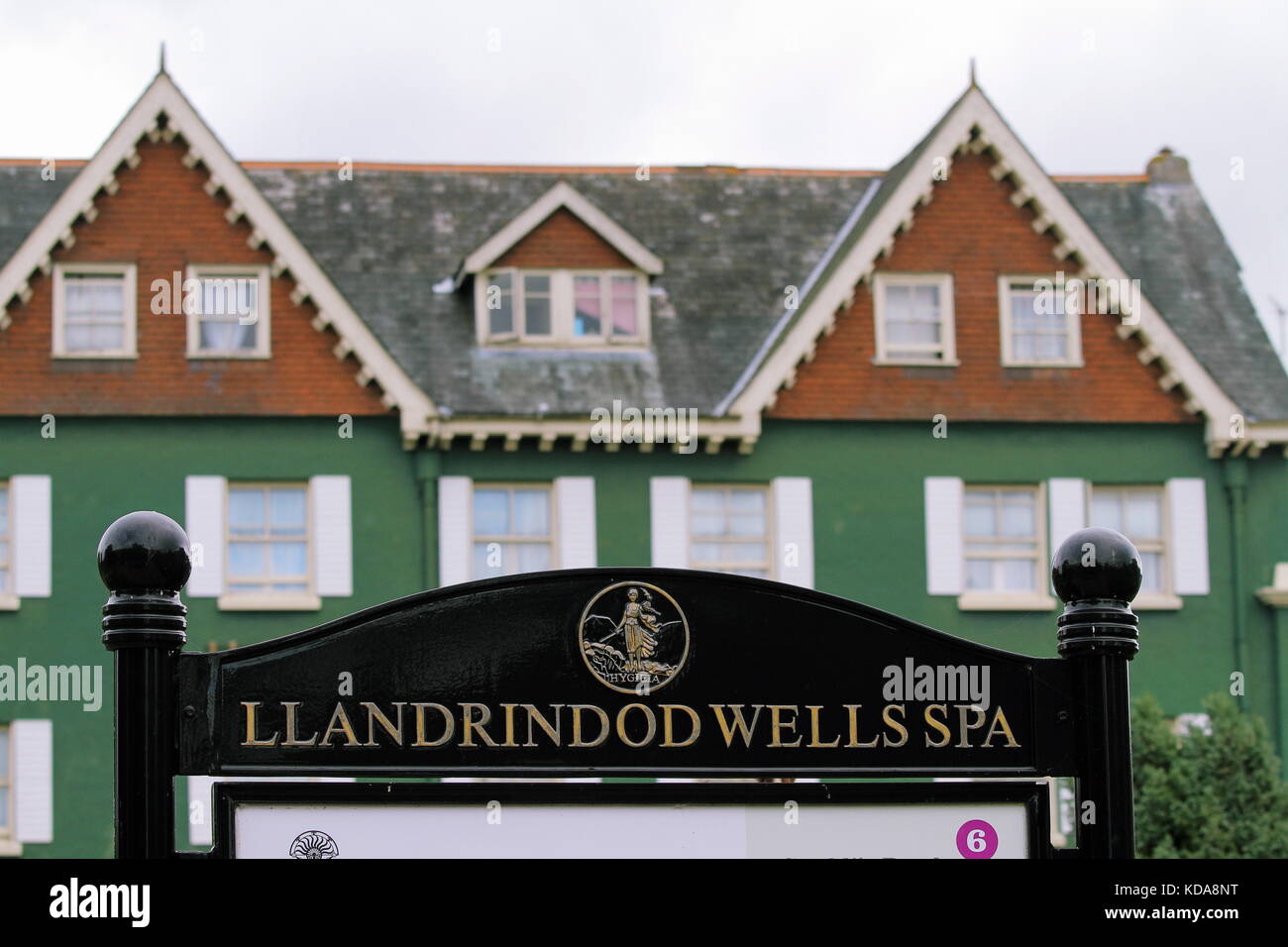 Vue générale de Llandrindod Wells dans Powys, Pays de Galles, Royaume-Uni Banque D'Images