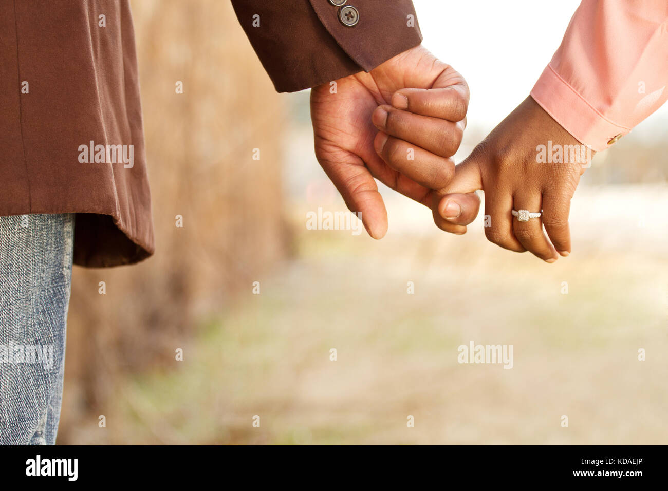 Portrait d'un couple aimant. Banque D'Images