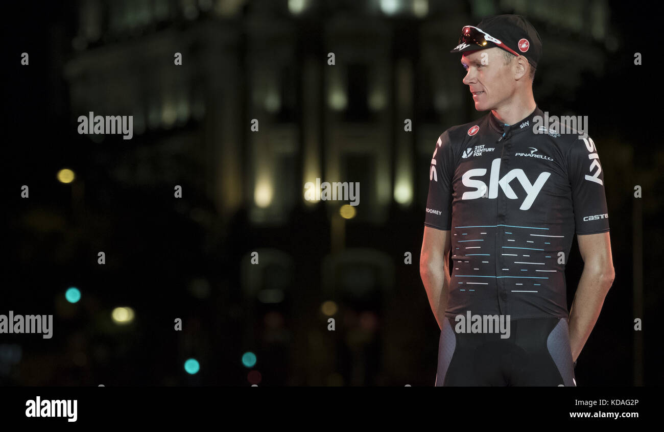 Vuelta a Espana 2017 étape 21 et ligne d'arrivée avec : Chris Froome où : Madrid, Espagne quand : 10 Sep 2017 crédit : Oscar Gonzalez/WENN.com Banque D'Images