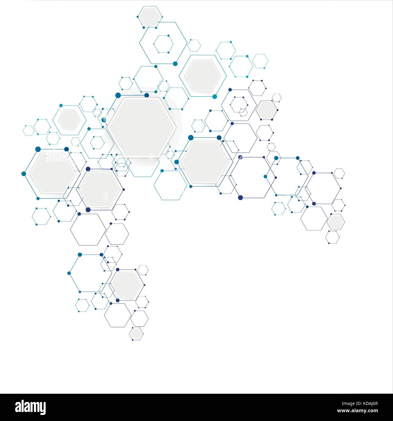 Structure de connexion moléculaire Illustration de Vecteur