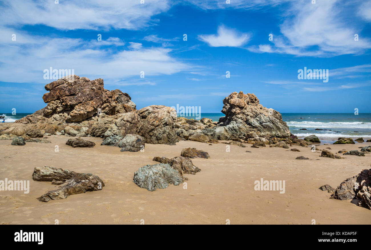 L'Australie, Nouvelle Galles du Sud, à mi Côte Nord, Port Macquarie, vue d'Wotonga Rocks Banque D'Images