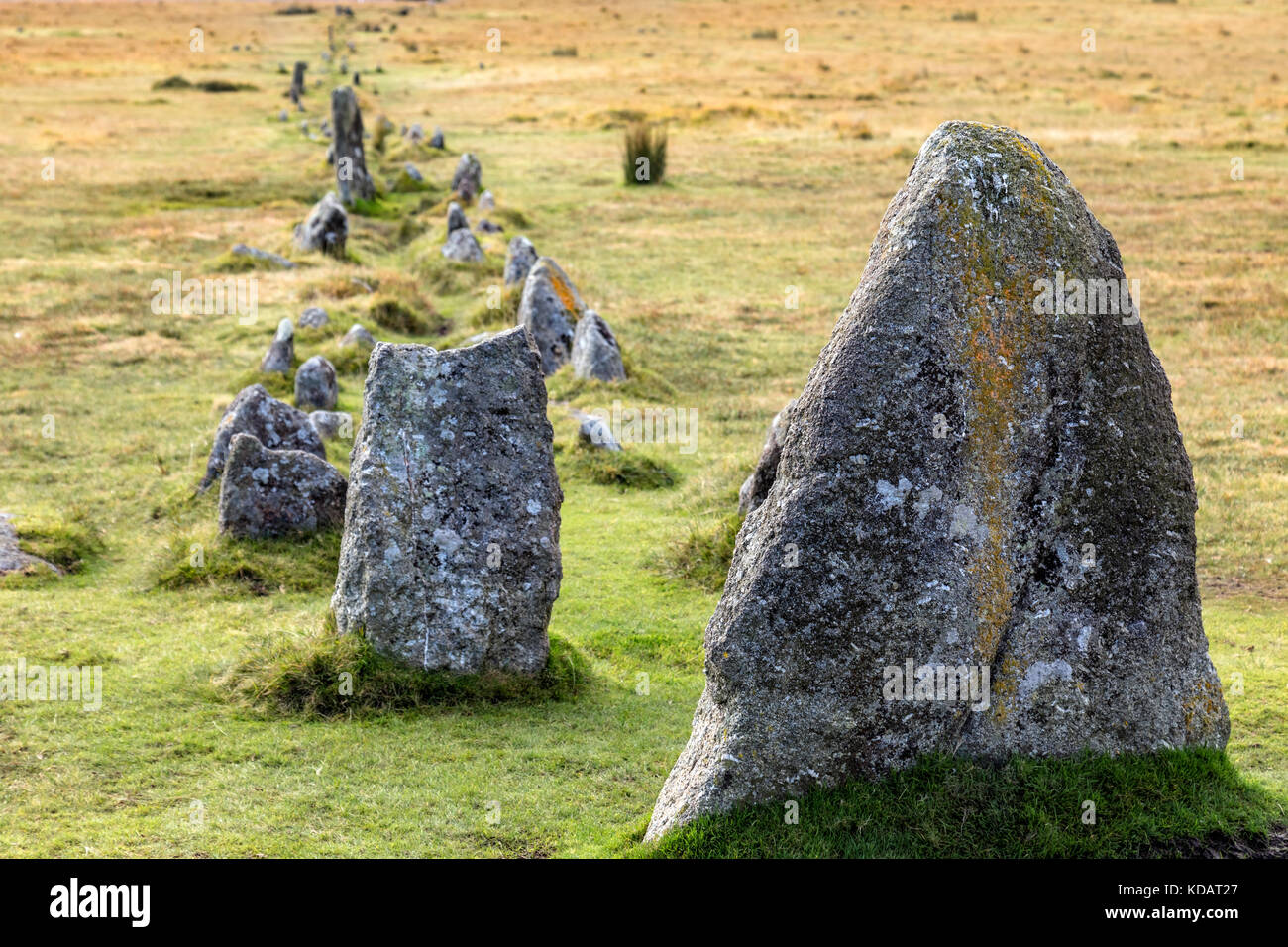 Merrivale, Dartmoor, Devon, Angleterre, Royaume-Uni Banque D'Images