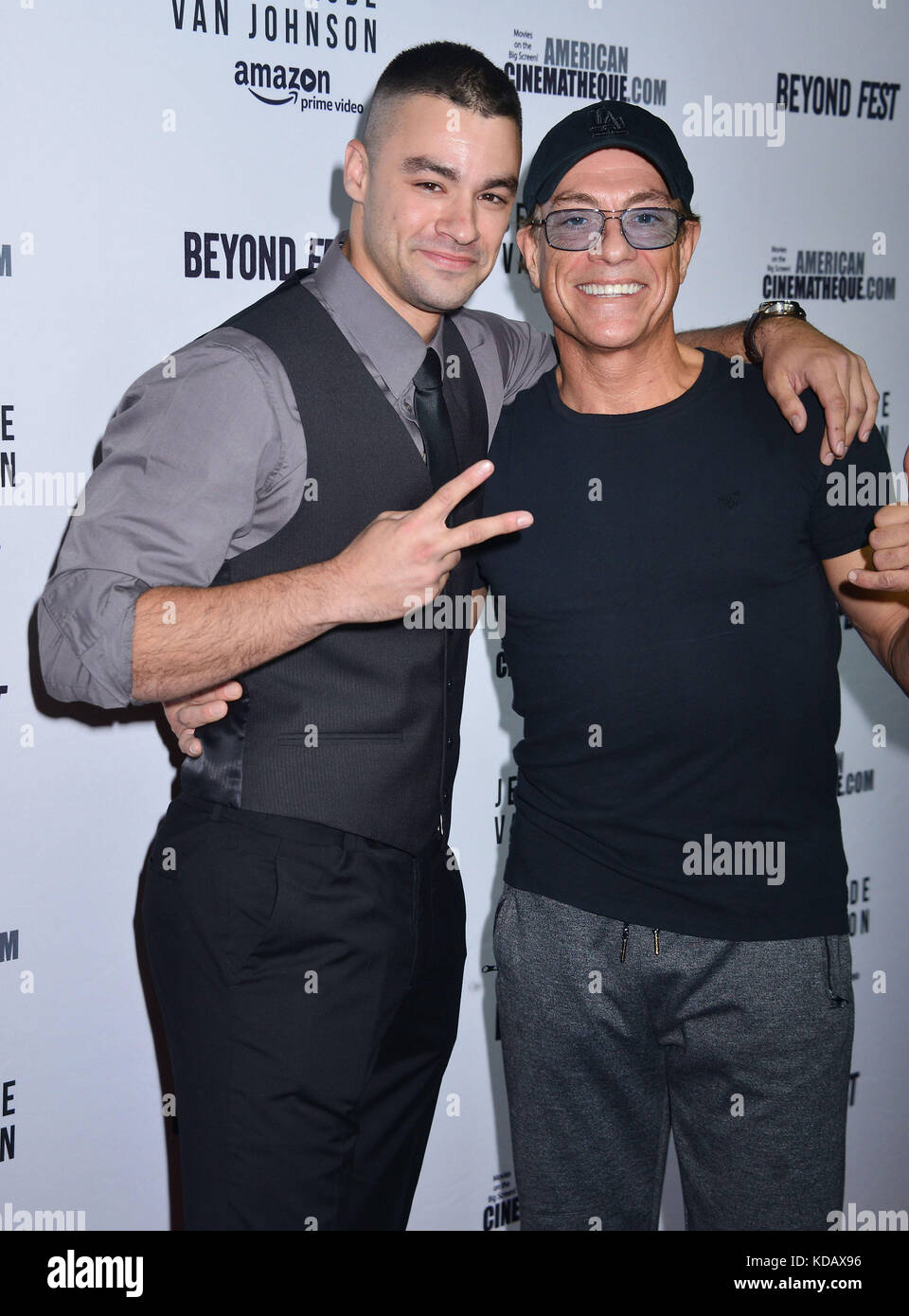 Jean Claude Van Damme, fils chris 012 arrivant à la Jean Claude Van  Johnson, une amazone film première à l'Egyptian Theatre à Los angeles. Le 9  octobre 2017 Photo Stock - Alamy