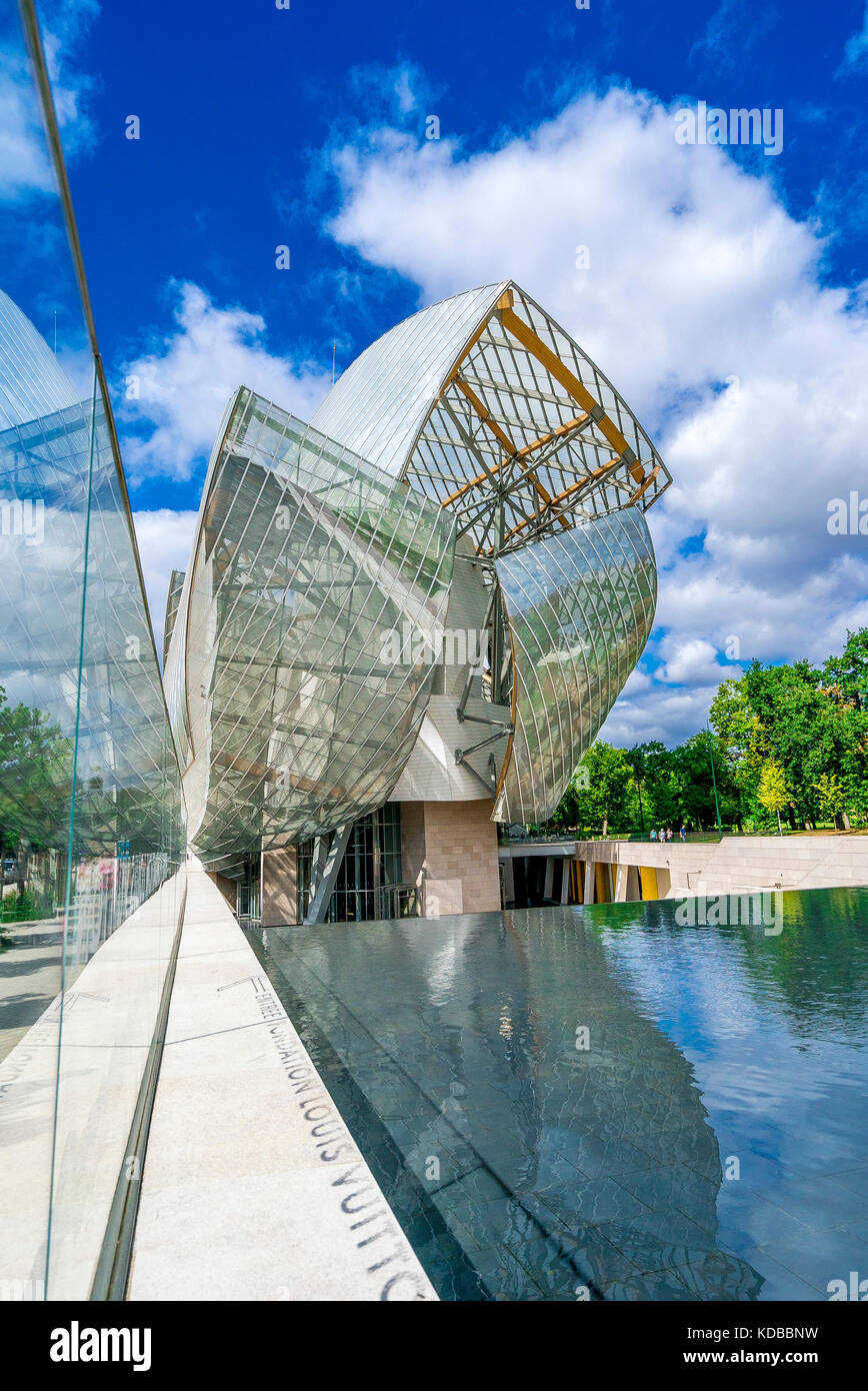 Fondation Louis Vuitton à Paris Banque D'Images