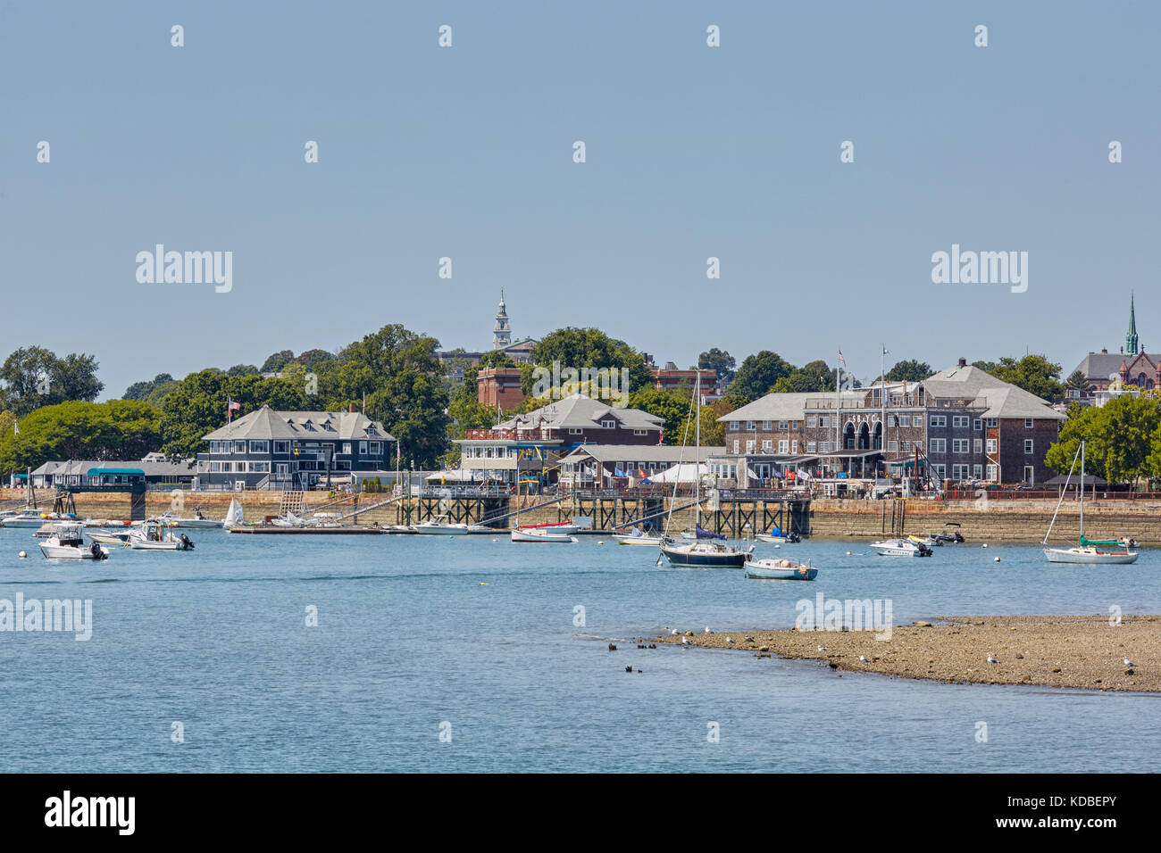 South Boston Yacht Club, Columbia Yacht Club, Yacht Club du port de Boston, South Boston, Massachusetts, USA Banque D'Images