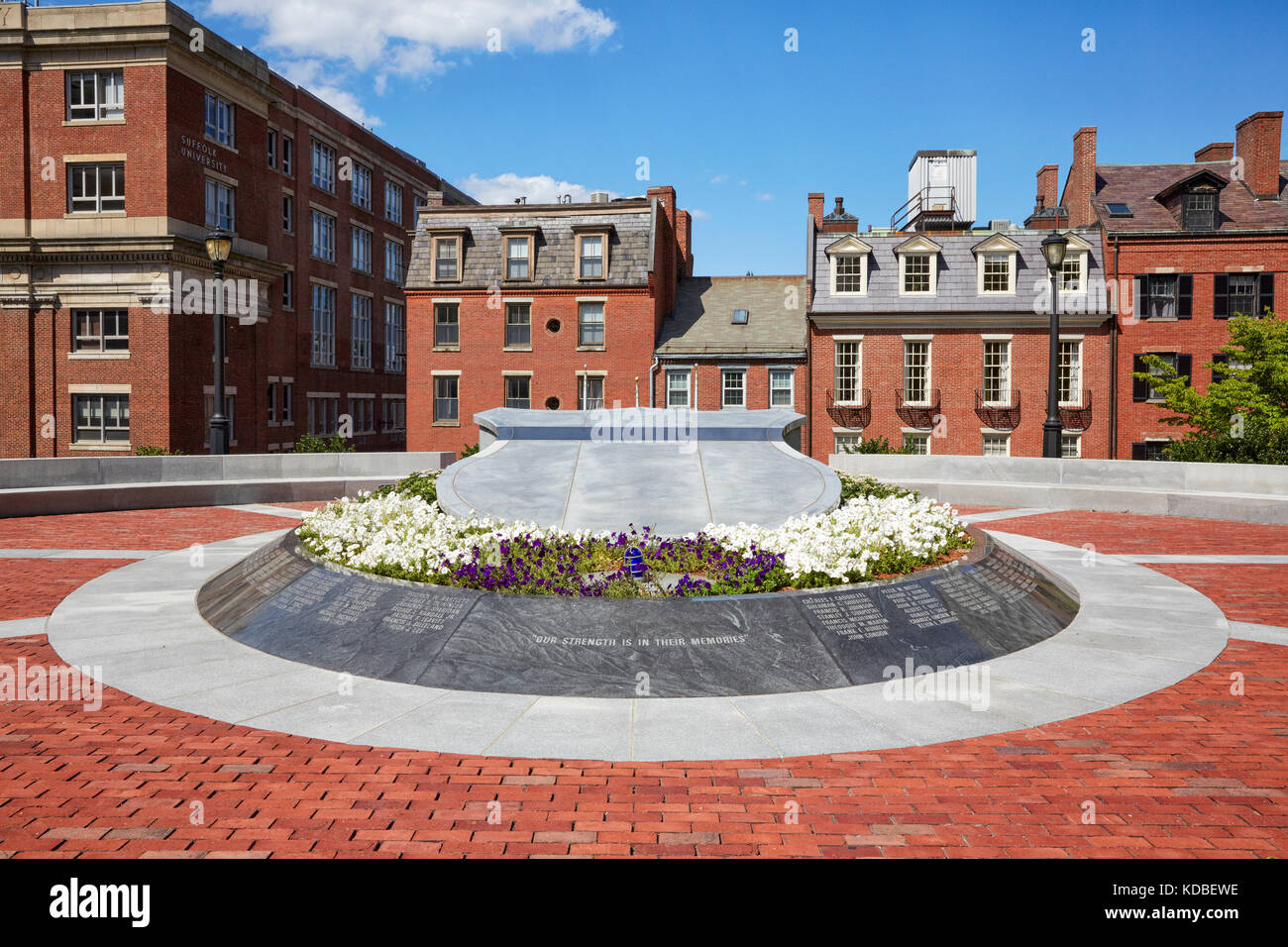 L'application de la loi du Massachusetts, Memorial Park Ashburton, Bowdoin Street, Boston, Massachusetts, USA Banque D'Images