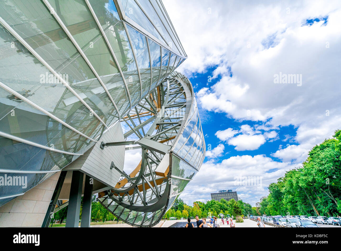 Fondation Louis Vuitton à Paris Banque D'Images