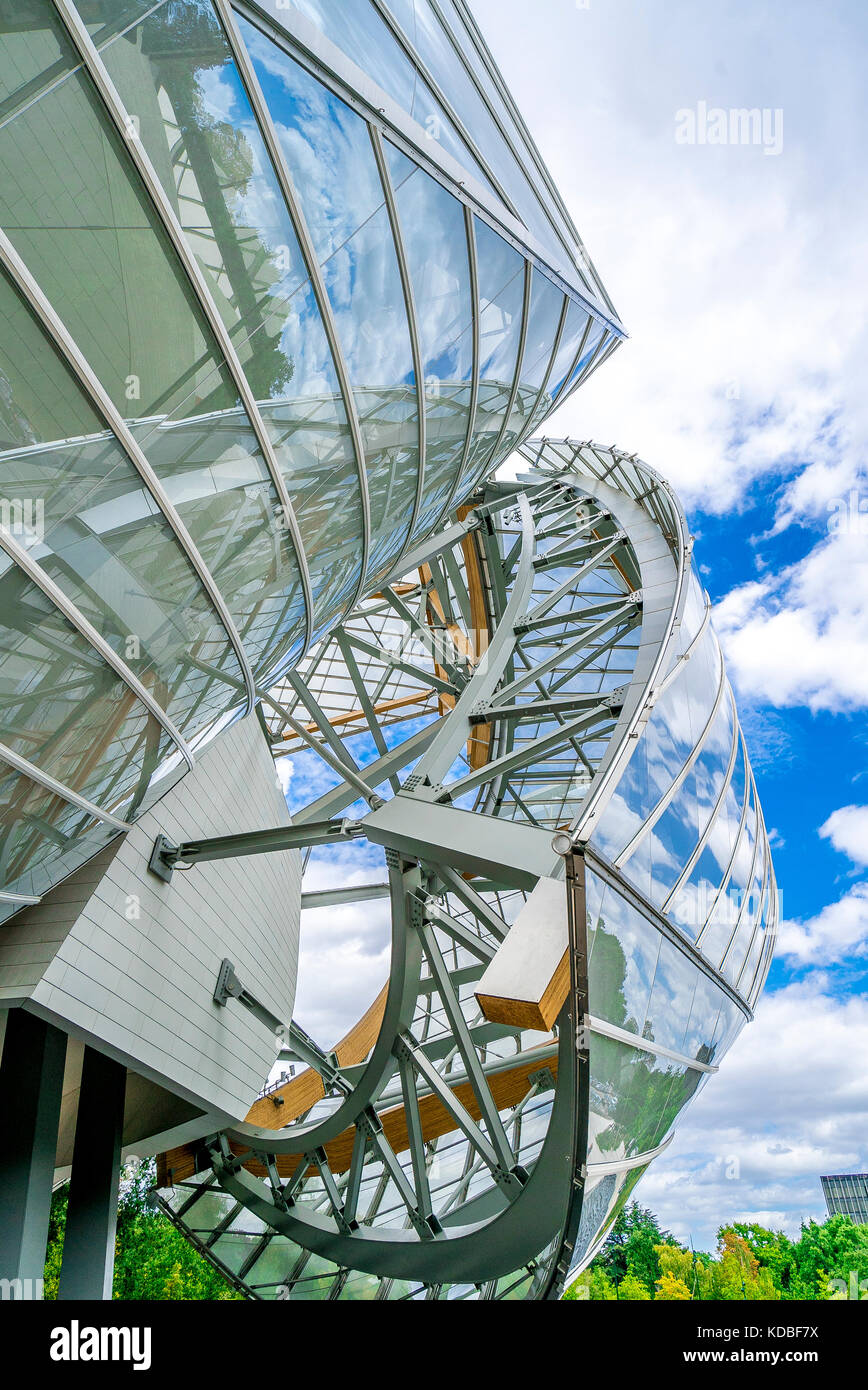 Fondation Louis Vuitton à Paris Banque D'Images
