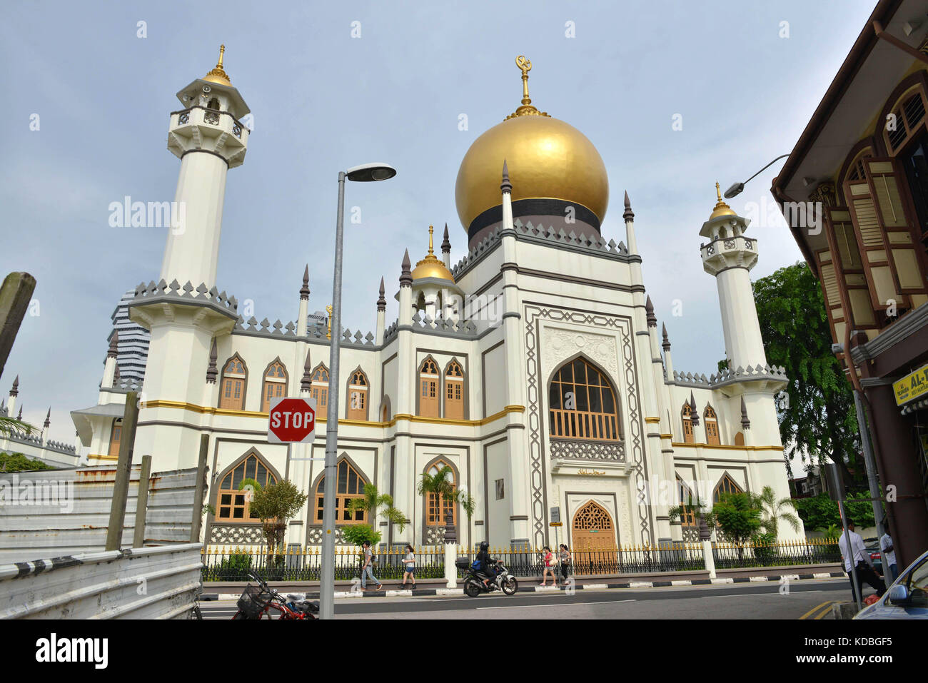 Singapour. Mosquée Masjid Sultan, Muscat street, district de Rochor. Banque D'Images