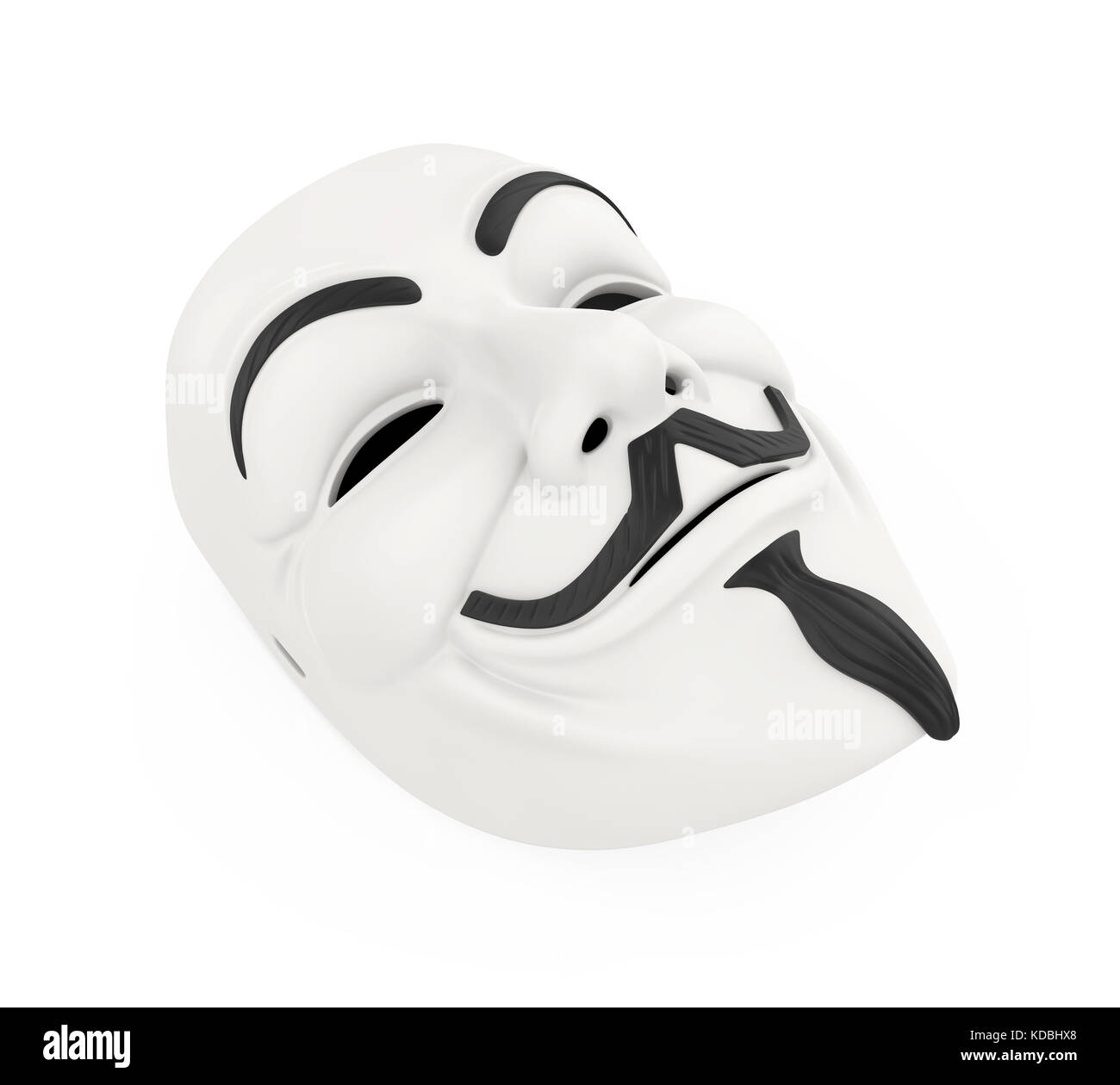 Hacker isolé blanc masque Photo Stock - Alamy