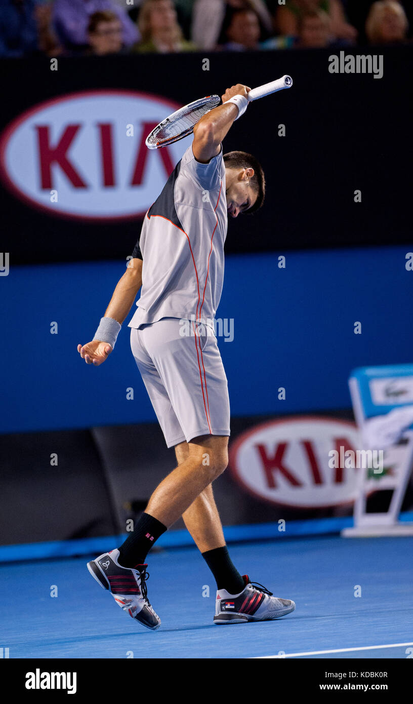 Stan Wawrinka remporte l'Open d'Australie Banque D'Images