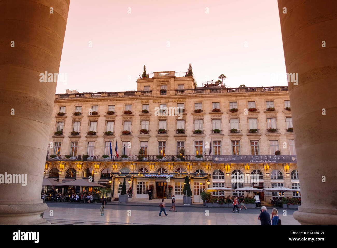 Grand Hôtel de Bordeaux. Centre historique, Bordeaux. Région Aquitaine, département de Gironde. France Europe Banque D'Images