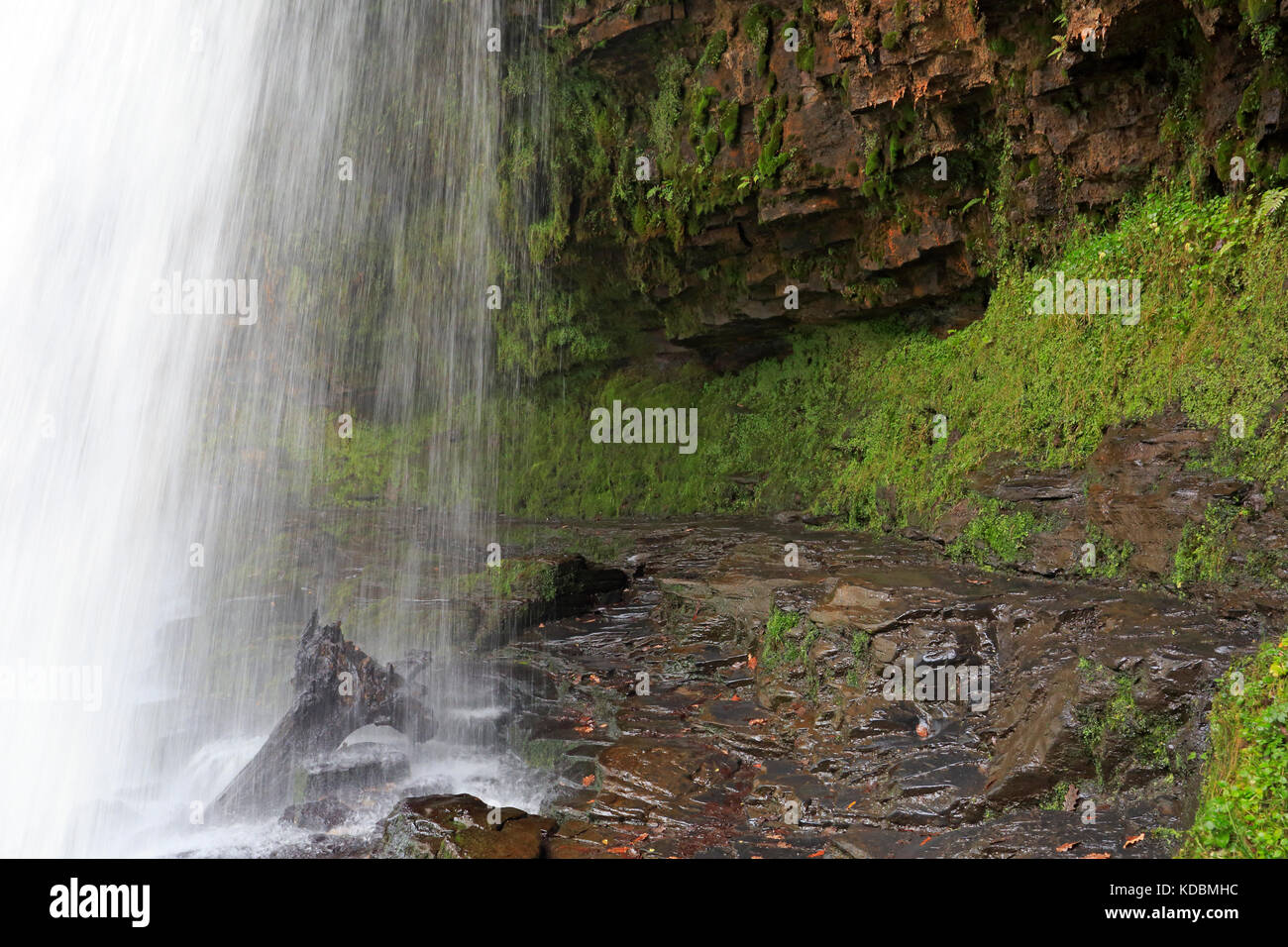 Sgwd yr eira cascade dans le parc national de Brecon beacon Banque D'Images