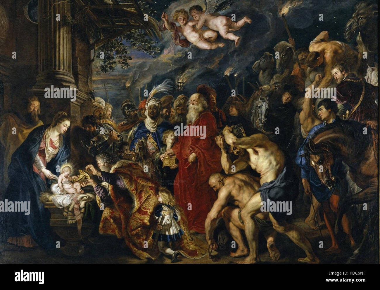 Adoration des Mages Peter Paul Rubens 1609 - 1628 - Musée du Prado Madrid Banque D'Images