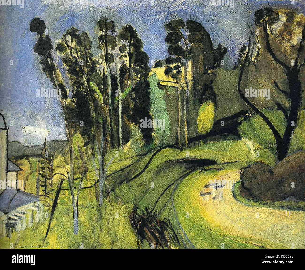 Grand paysage, le Mont Alban, Henri Matisse 1918 Banque D'Images