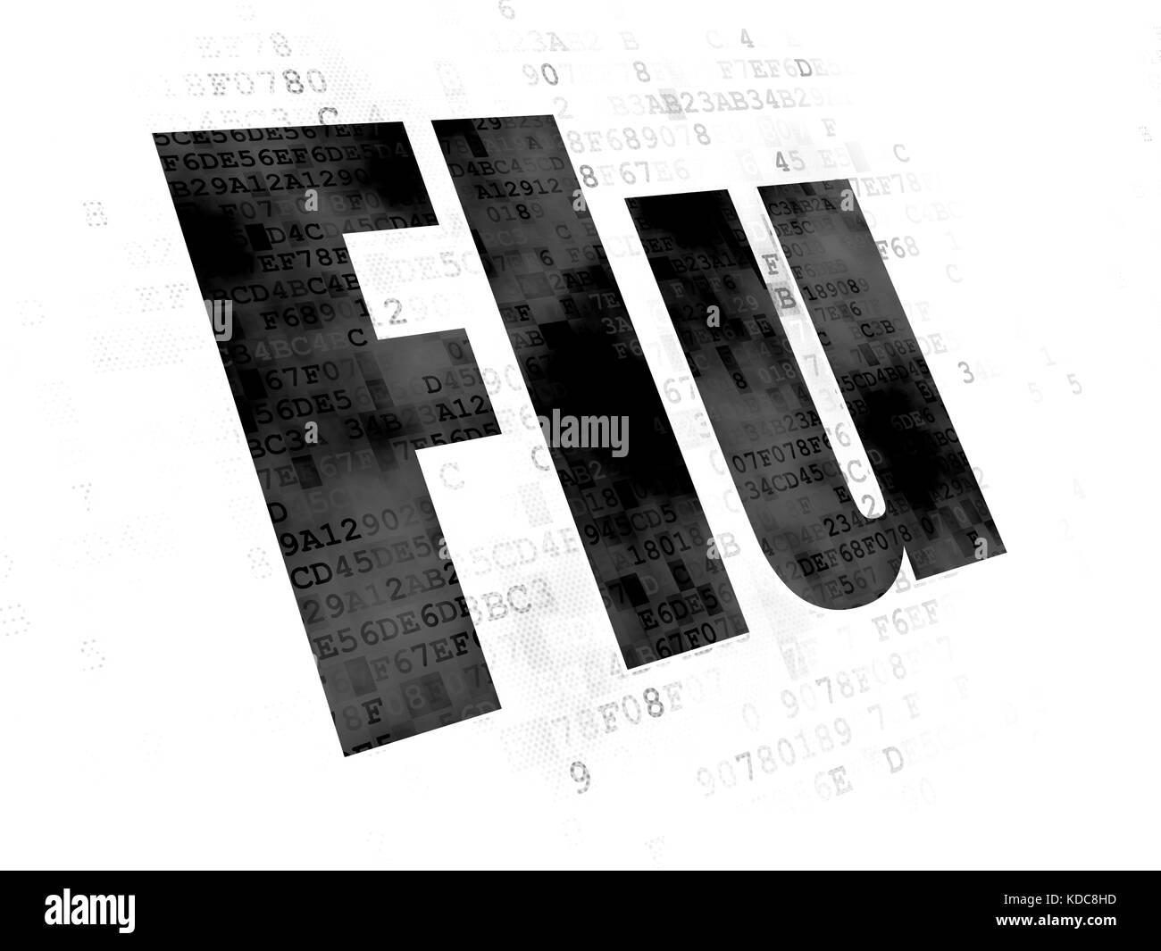 Concept de santé : Grippe aviaire le contexte numérique Banque D'Images