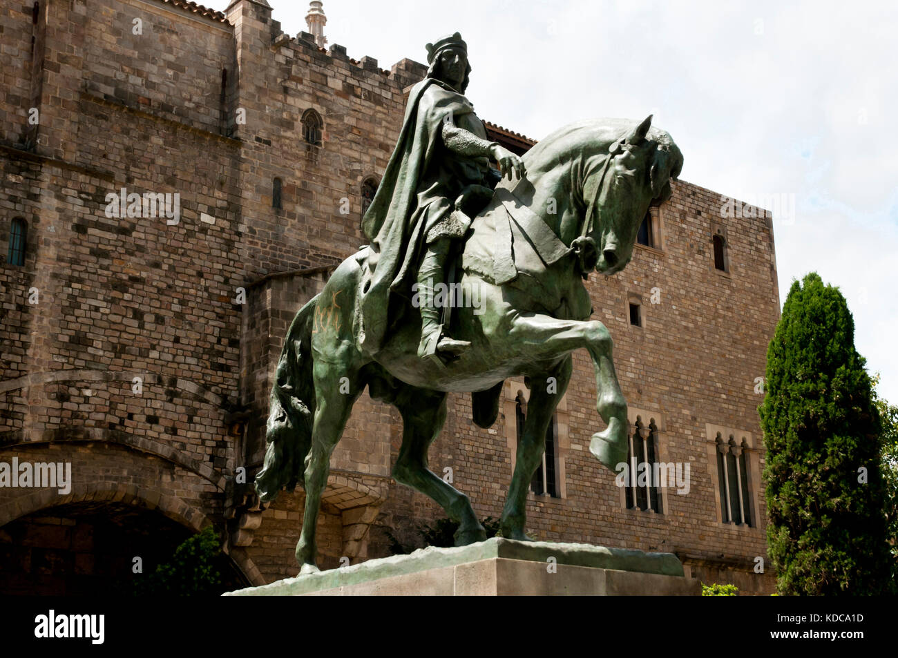 Ramon Berenguer III statue - Barcelone - Espagne Banque D'Images
