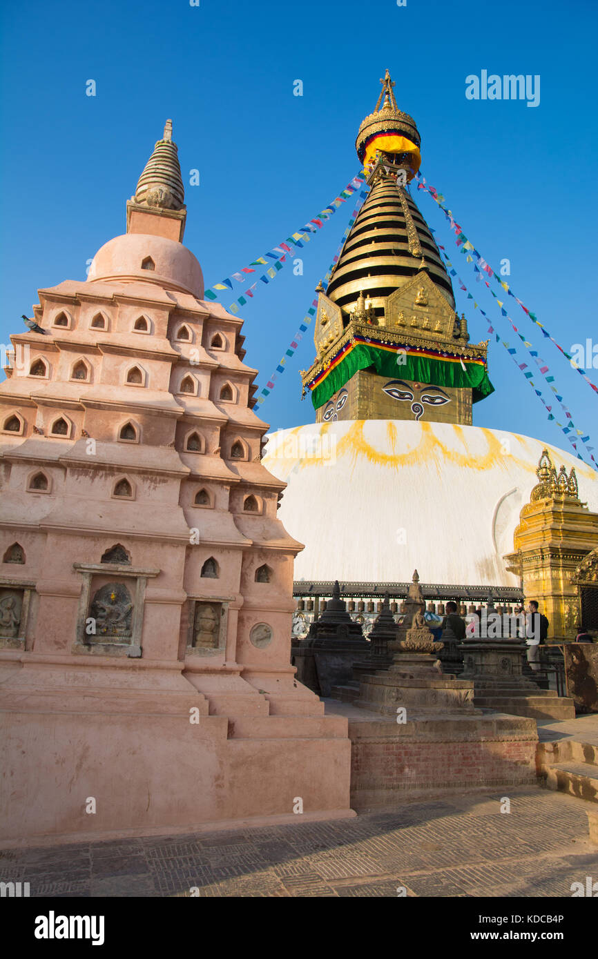 Stupa swyambhunath , Katmandou Banque D'Images