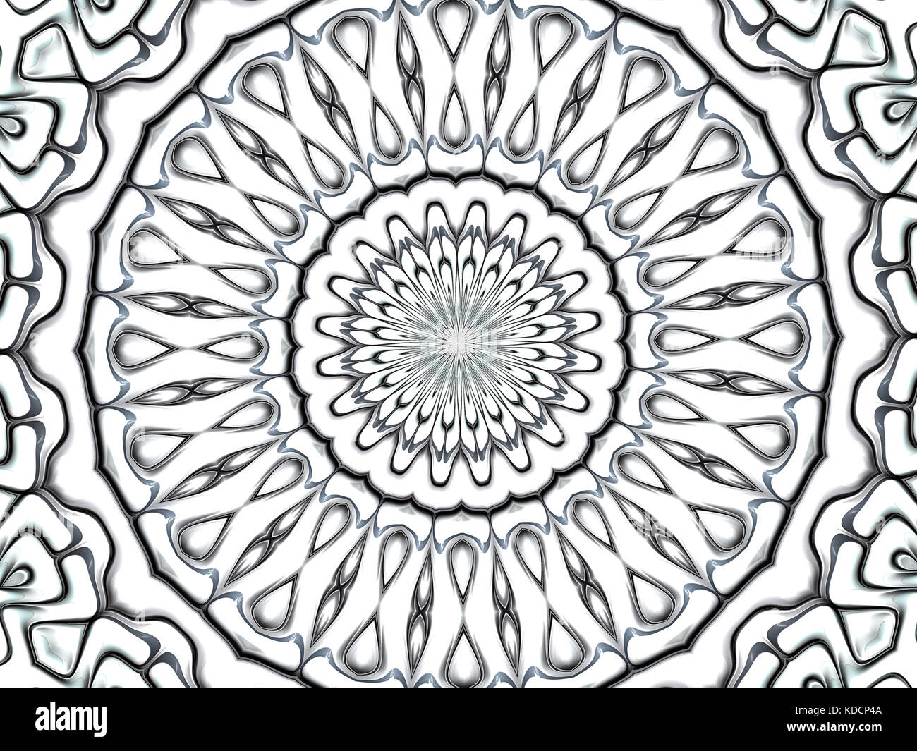Kaléidoscope Silver Star Banque D'Images