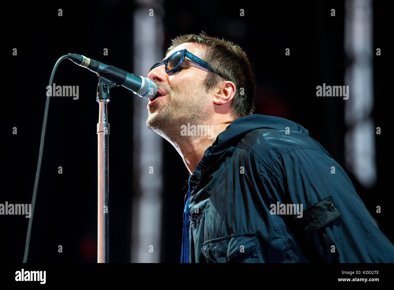 Benicassim, Espagne - 15 jul : Liam Gallagher (musicien) se produit en concert au festival le 15 juillet 2017 à benicassim, espagne. Banque D'Images