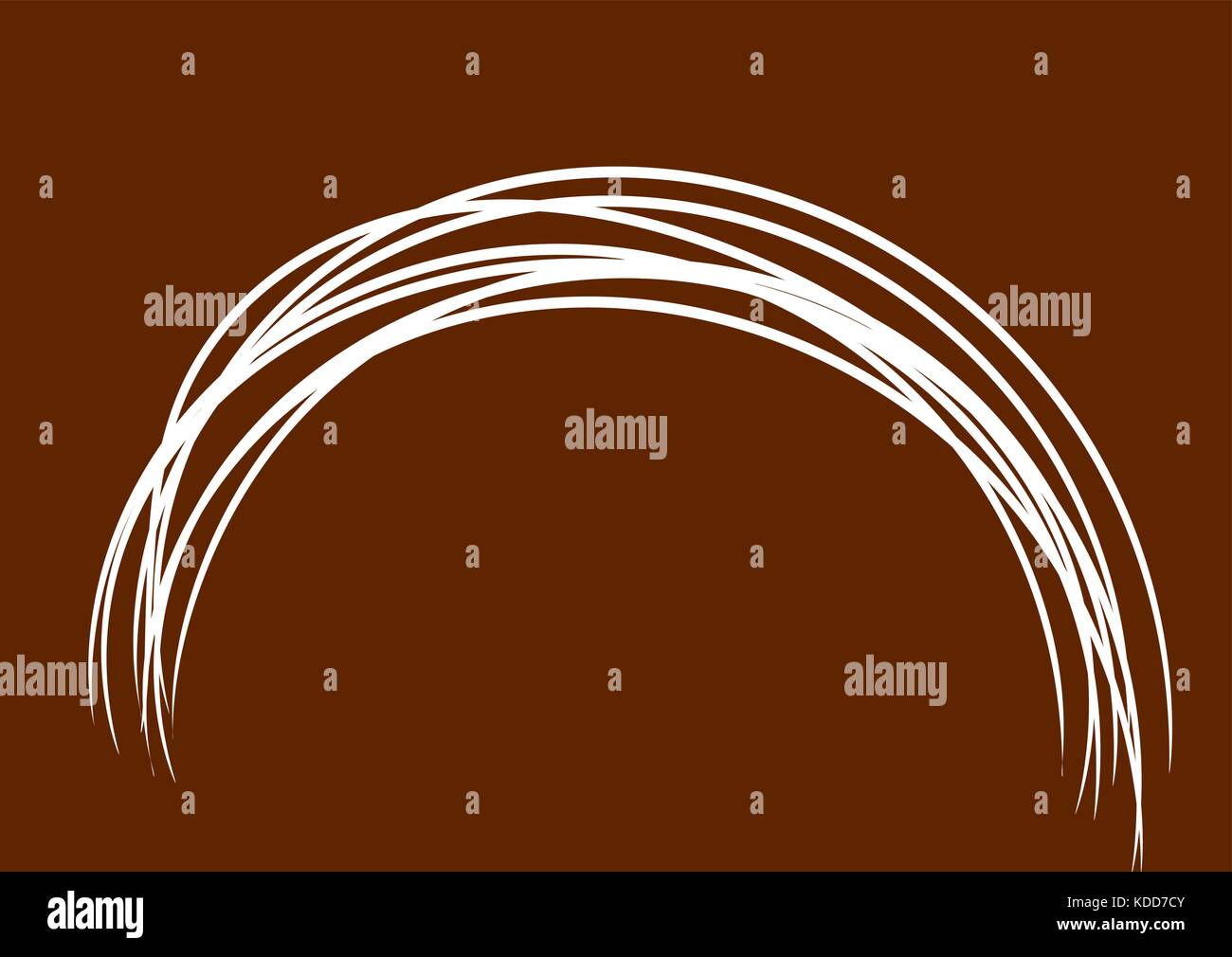 Fond brun avec blanc arches Illustration de Vecteur