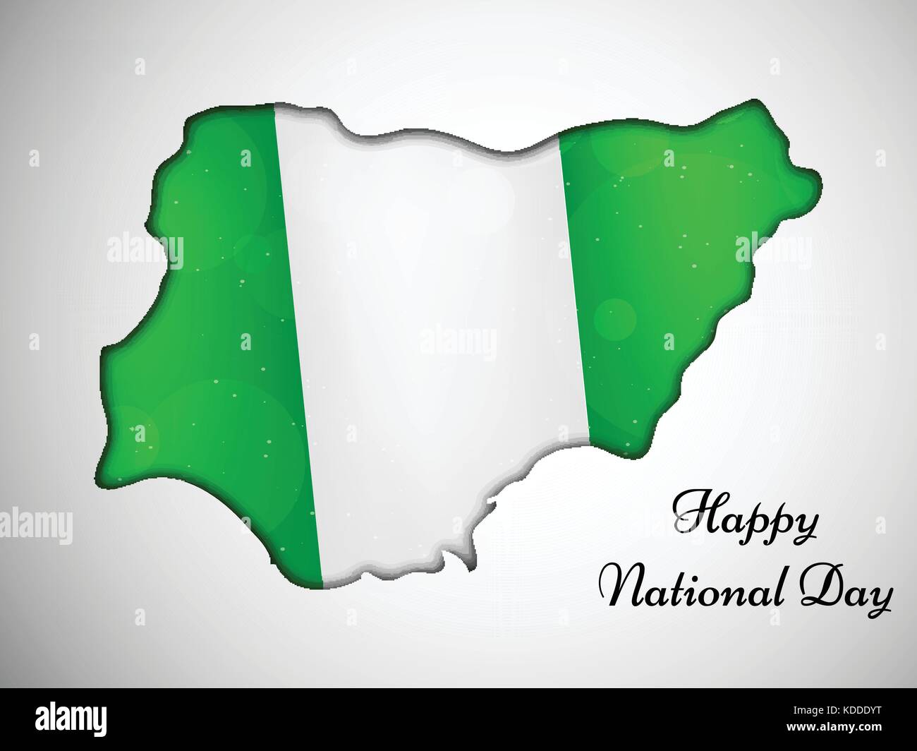 Illustration de l'arrière-plan de la journée nationale du Nigeria Illustration de Vecteur