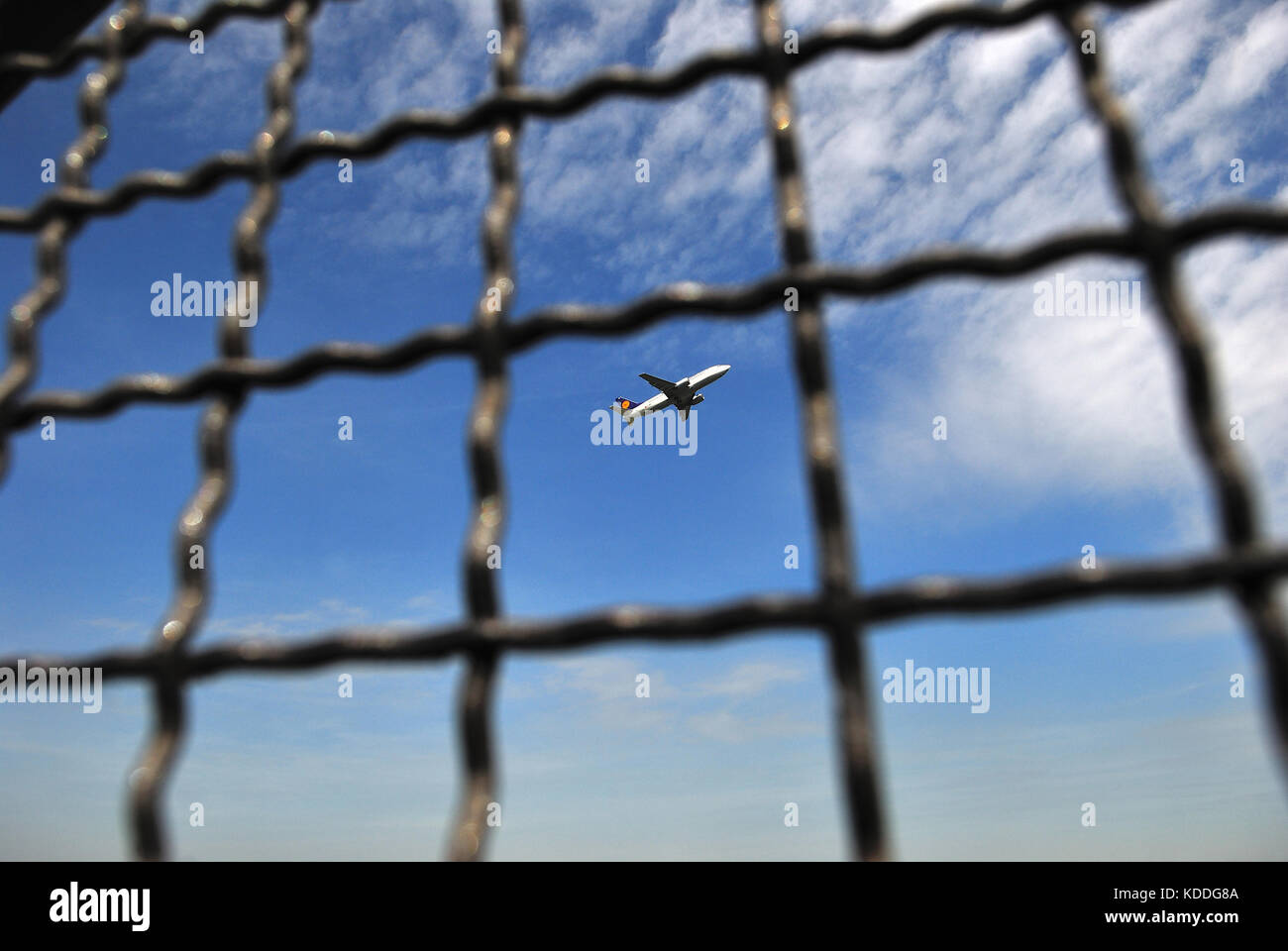 avion, vol, transport de passagers, affaires, migration de population, Lufthansa, vacances, voyage, monde, photo Kazimierz Jurewicz, Banque D'Images