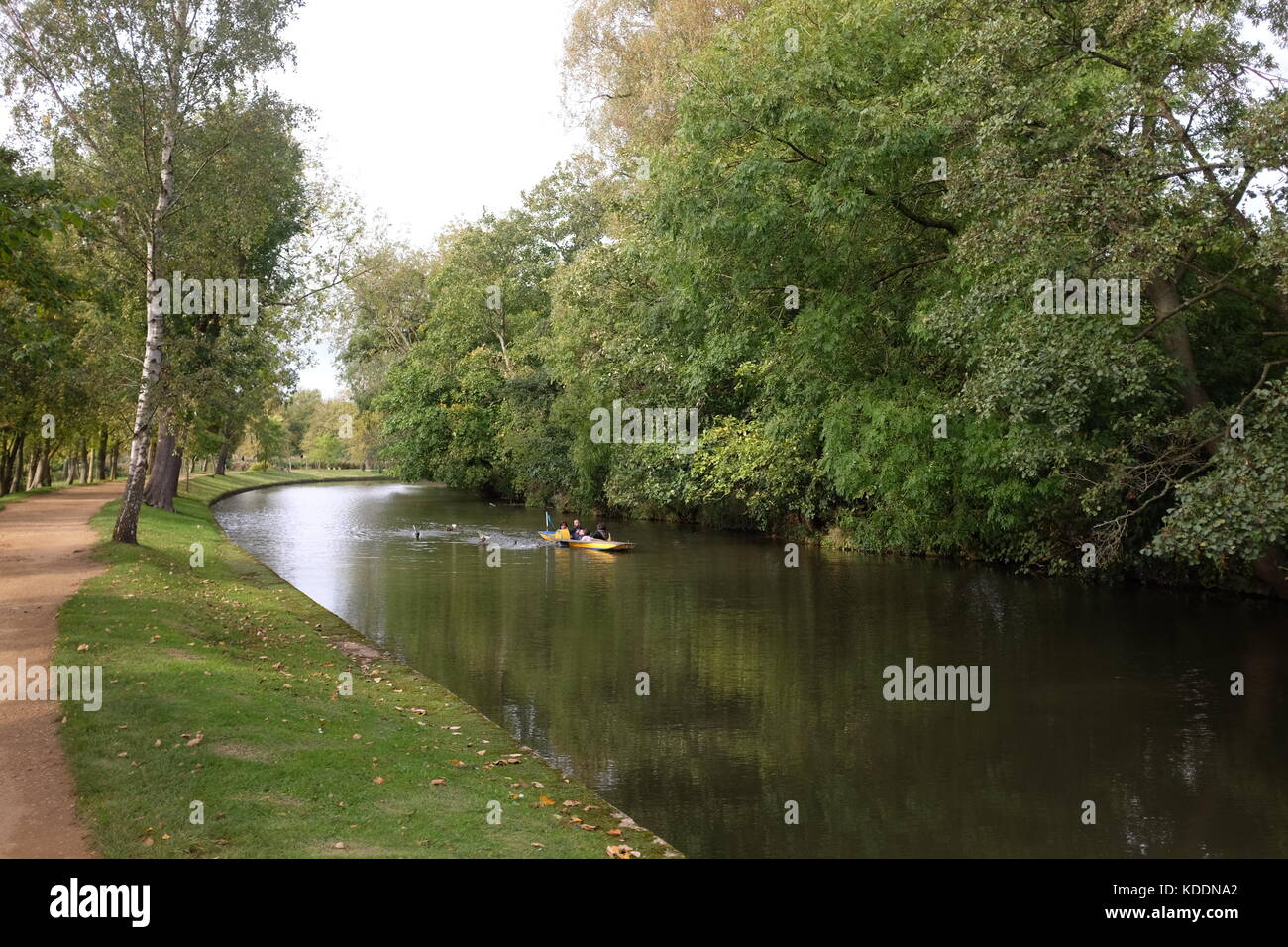 Oxford Oxfordshire, UK - Christ Church College grounds et rivière par halage photo prise par Simon dack Banque D'Images