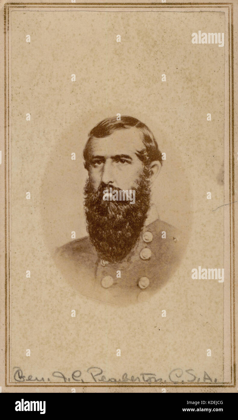 John Clifford Pemberton, général (Confederate) Banque D'Images