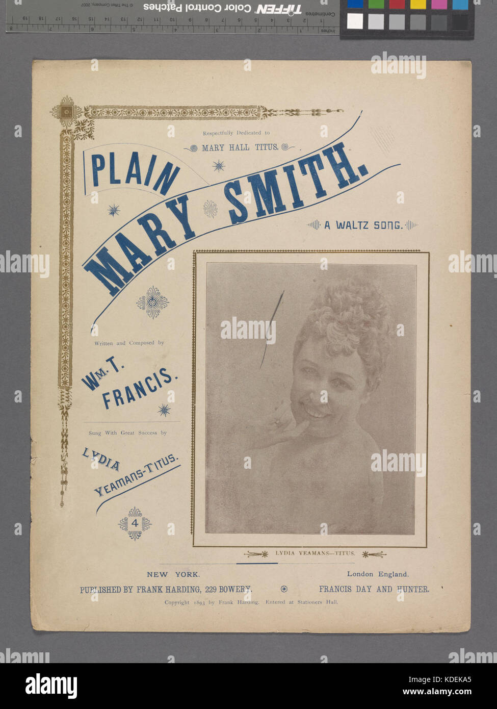 Plain Mary Smith (NYPL Hadès 4490041157474) Banque D'Images