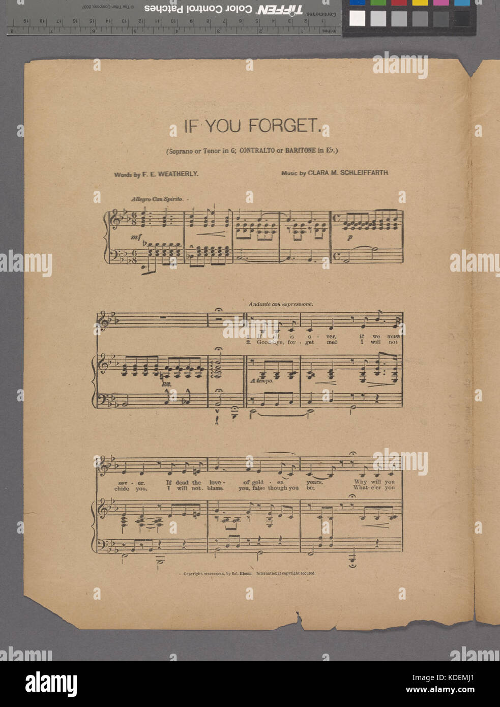 Si vous oubliez (NYPL Hadès 6086521991313) Banque D'Images