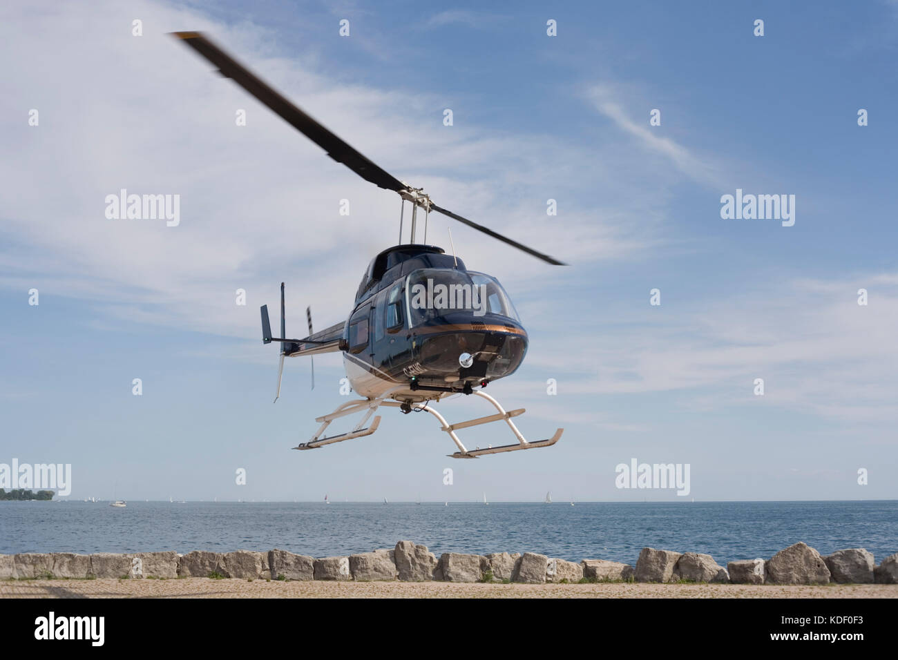 L'hélicoptère Bell long ranger Banque D'Images