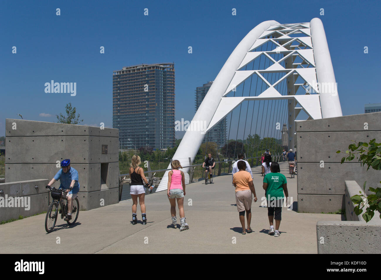 Humber Bridge, Bay, Toronto Banque D'Images