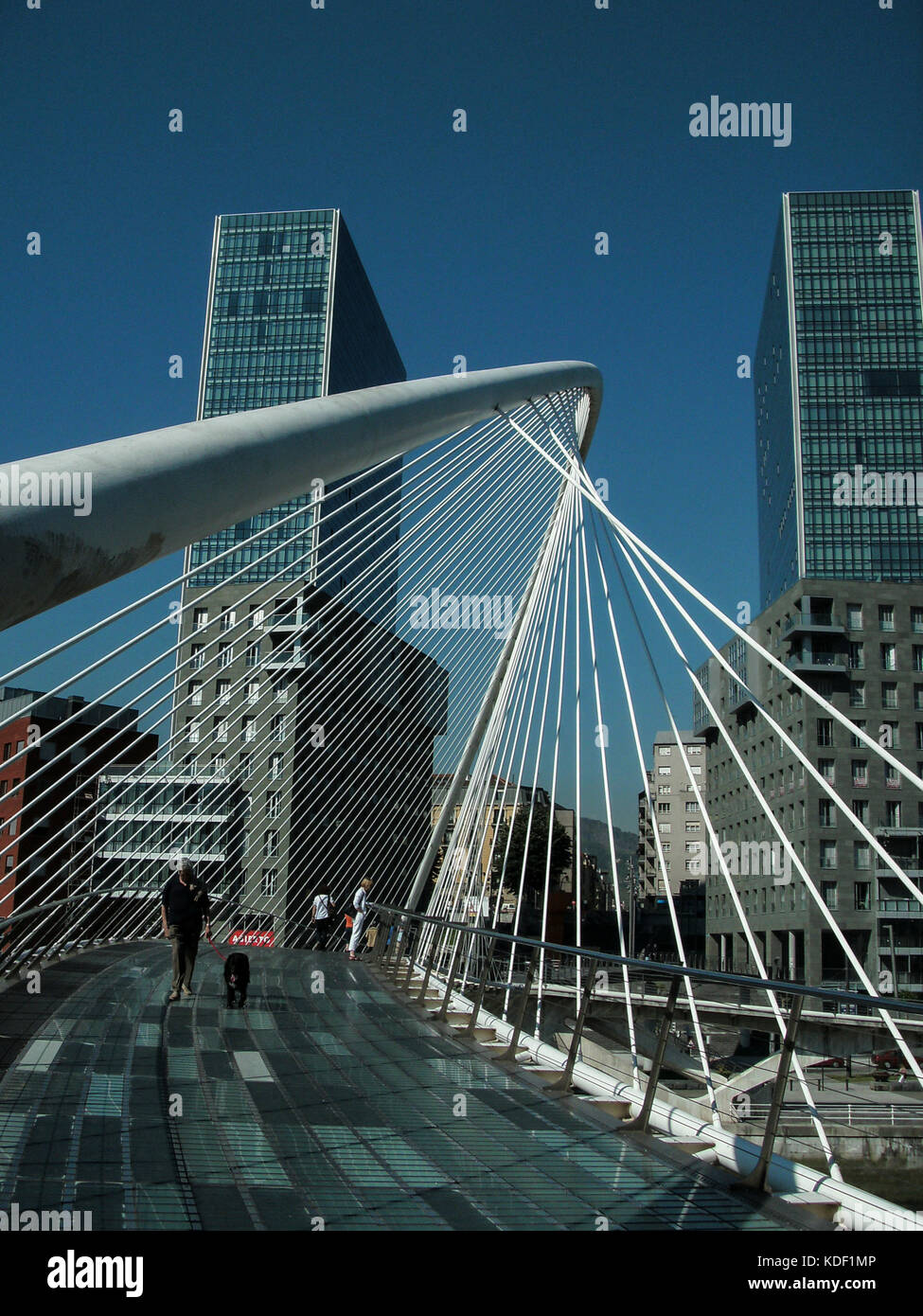 (Pont zubizuri de Calatrava) Banque D'Images