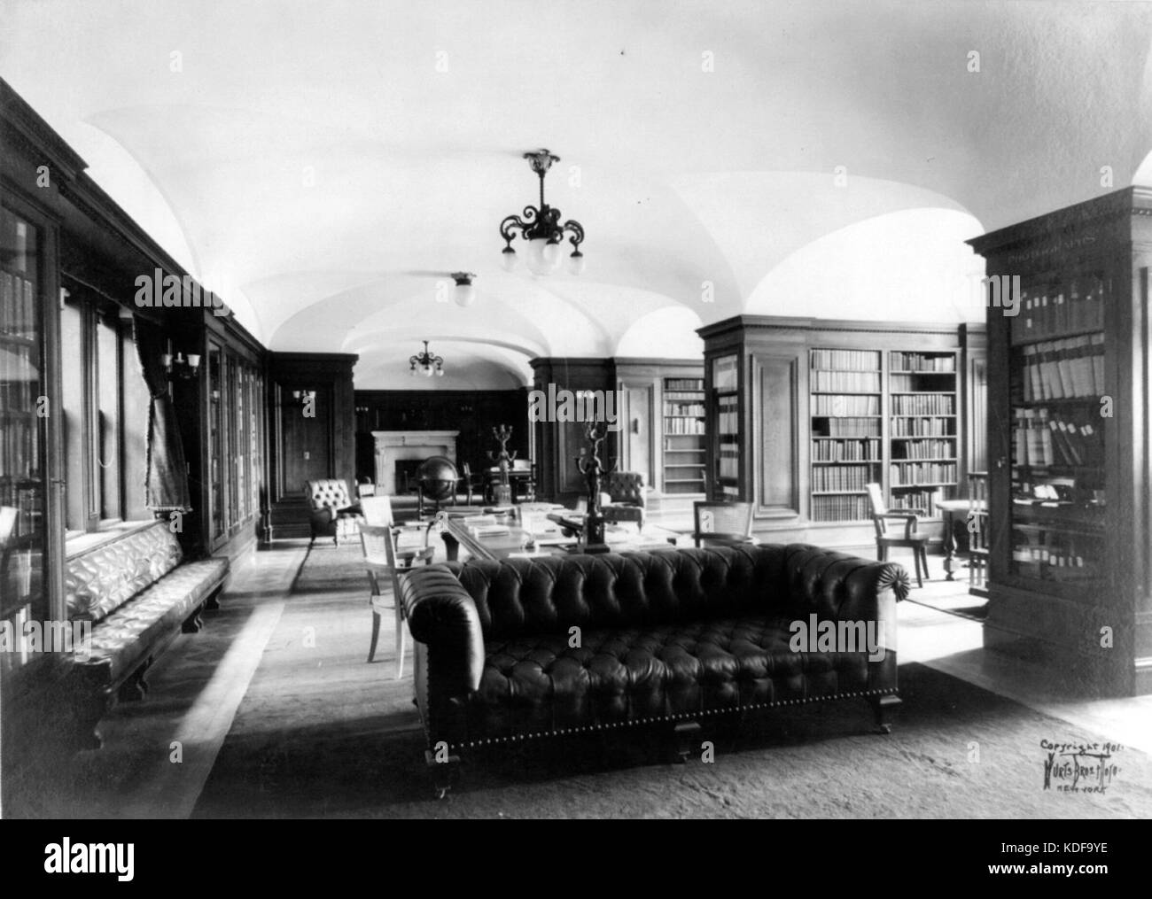 New York Yacht Club library cph.3b18787 Banque D'Images