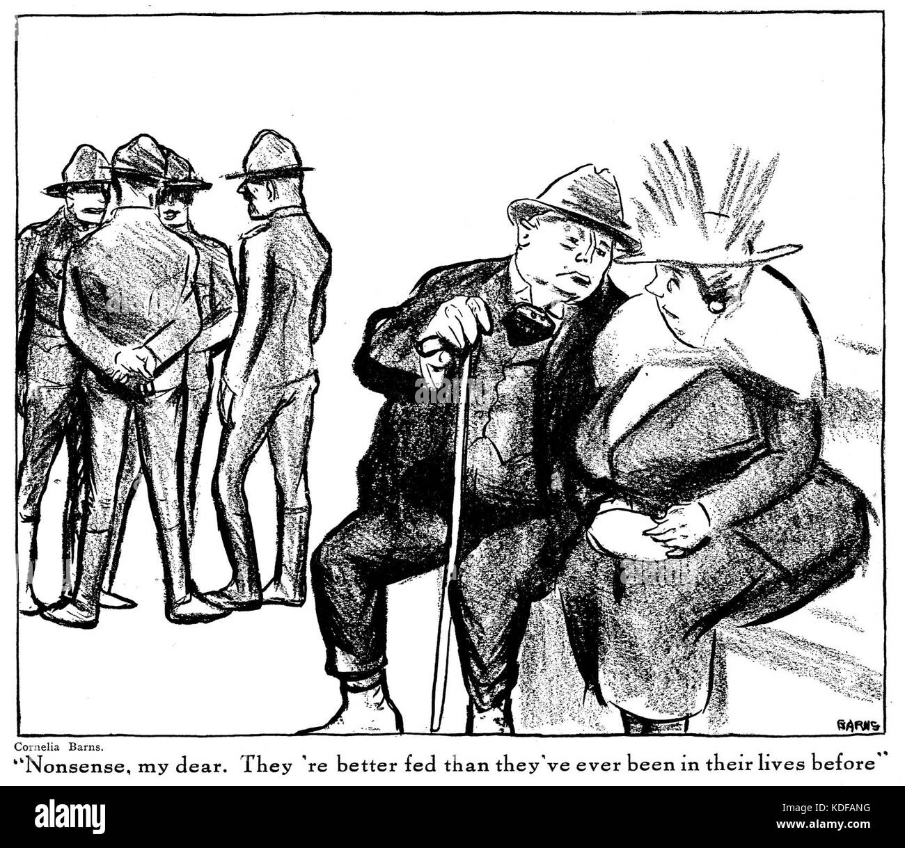 Ridicule, mon cher, ils sont mieux nourris qu'ils ne l'ai jamais été dans leur vie avant Banque D'Images