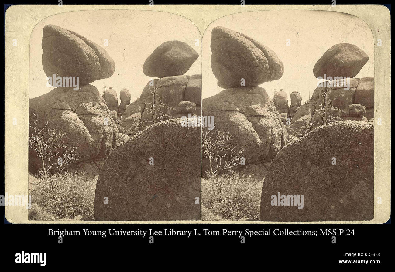 Les roches plum-pudding, WY Banque D'Images