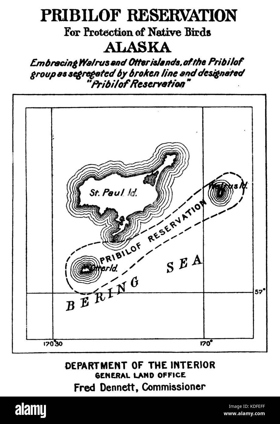 Réservation Pribilof EO 1044 illustration Banque D'Images