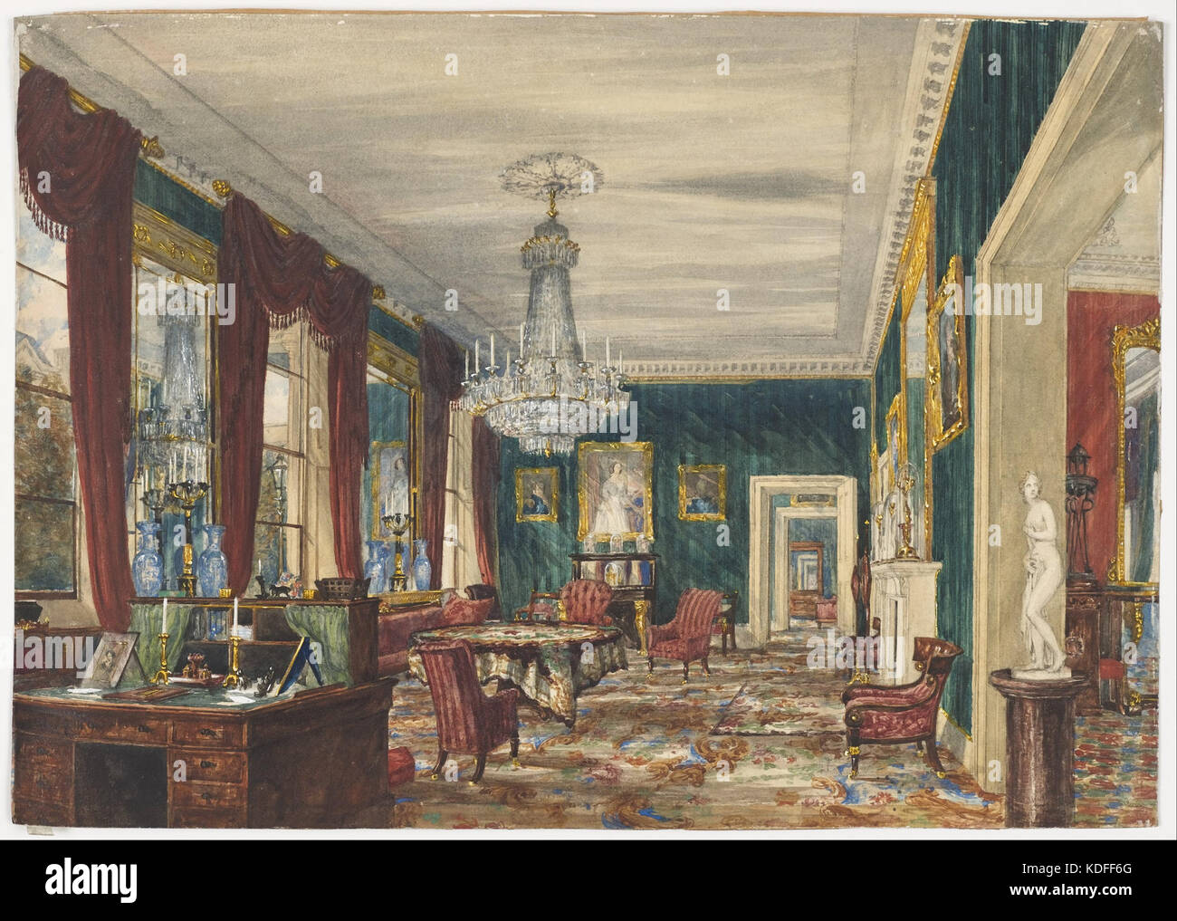 Salon Second Empire Google Art Project Banque D'Images
