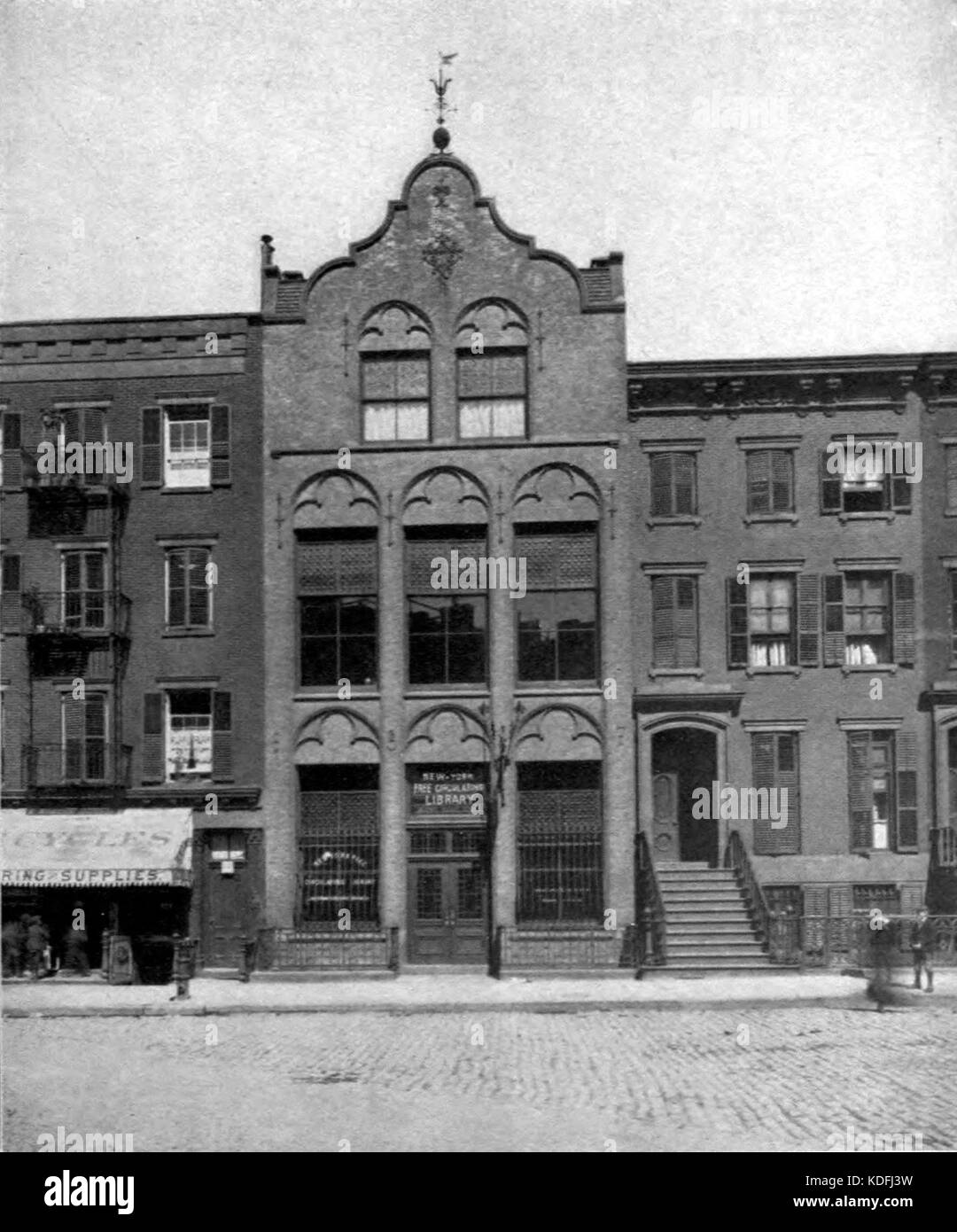 NYFCL Jackson Square Branch Banque D'Images