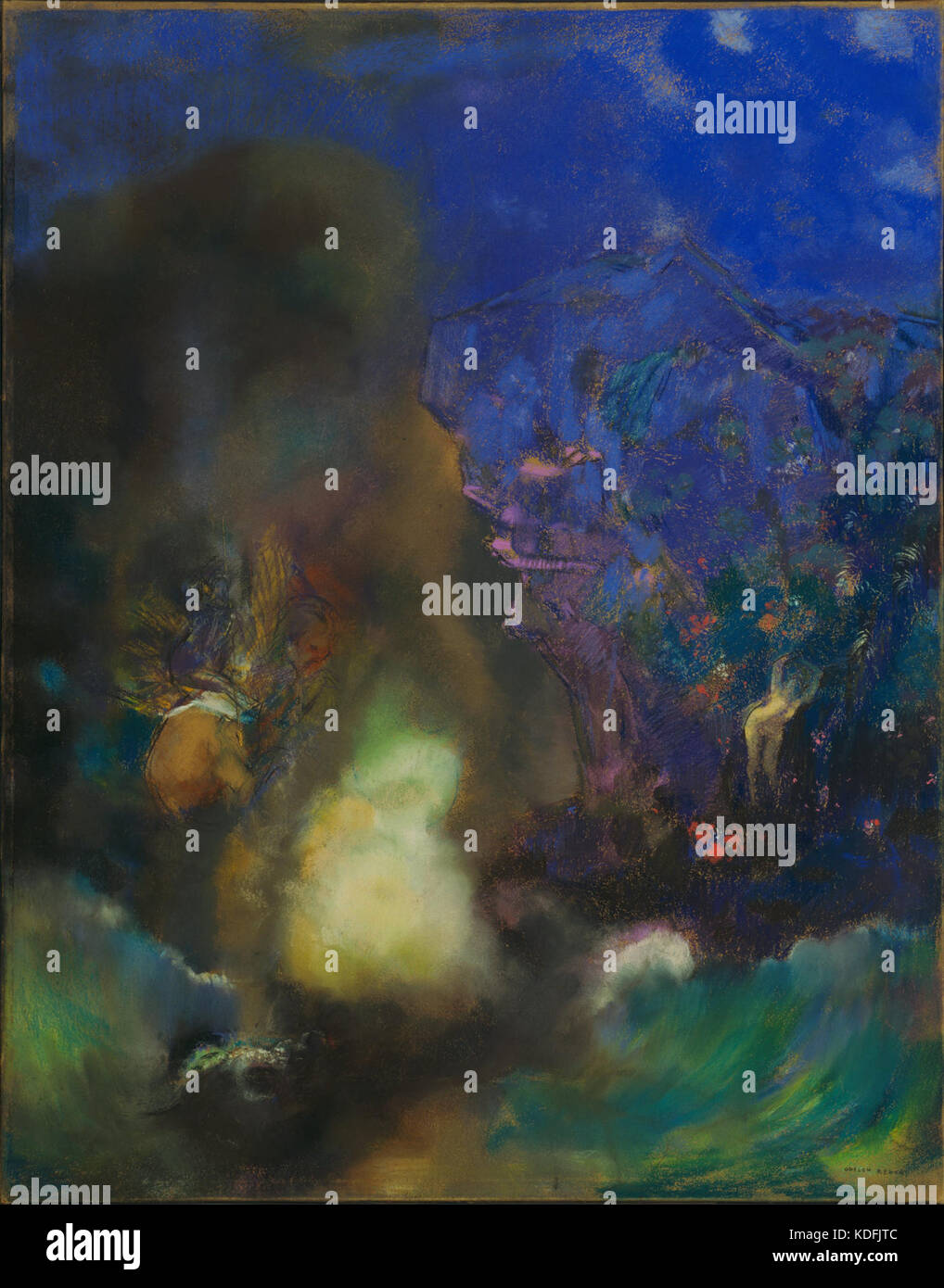 Odilon Redon Roger et Angélique Google Art Project Banque D'Images