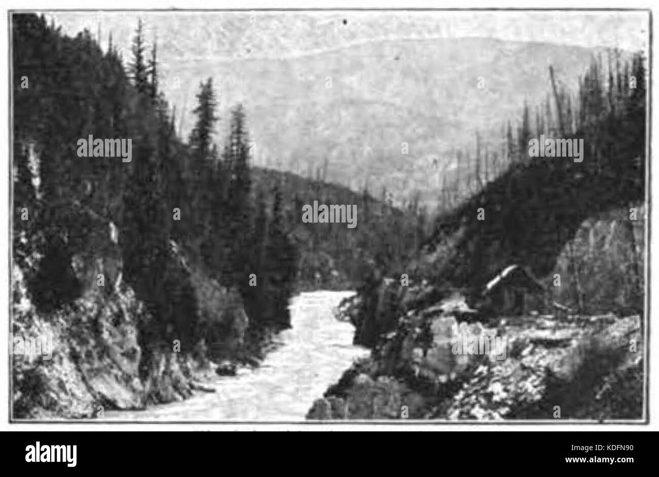 Géographie Maury 013E Columbia river Banque D'Images