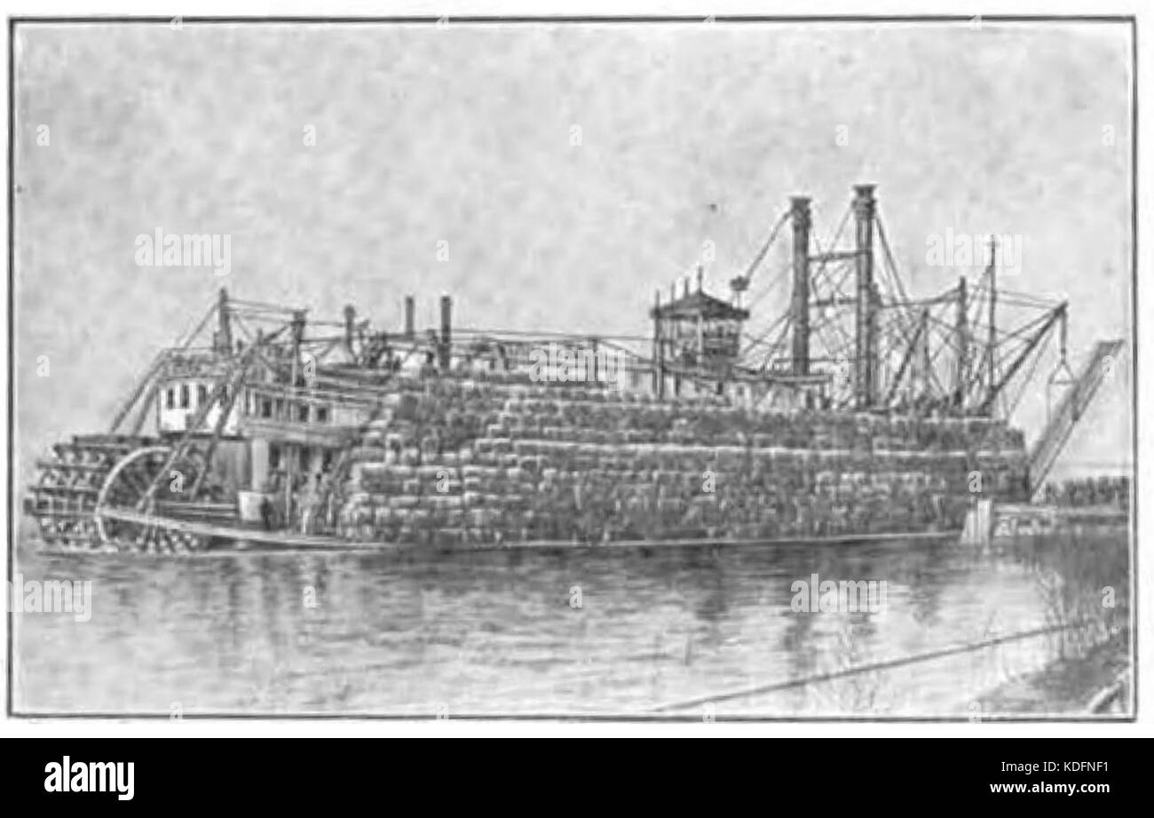 Géographie Maury 042B de coton du Mississippi Banque D'Images